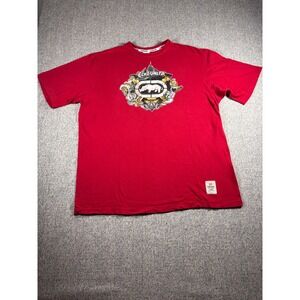 Ecko Unltd Red Graphic T Shirt 2XL Rhino Logo Streetwear Mens
